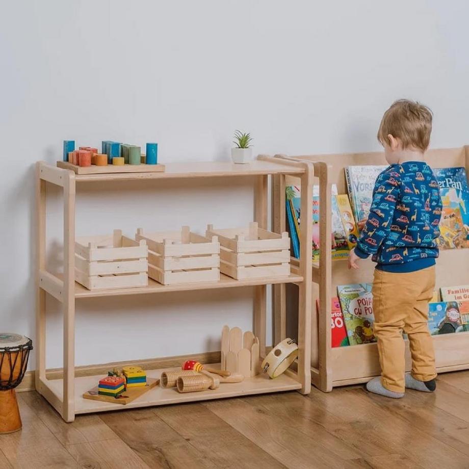 Activity-board Waldorf-Atmosphäre, Kinderzimmer, Waldorf-Regal - Natürliche Farbe  