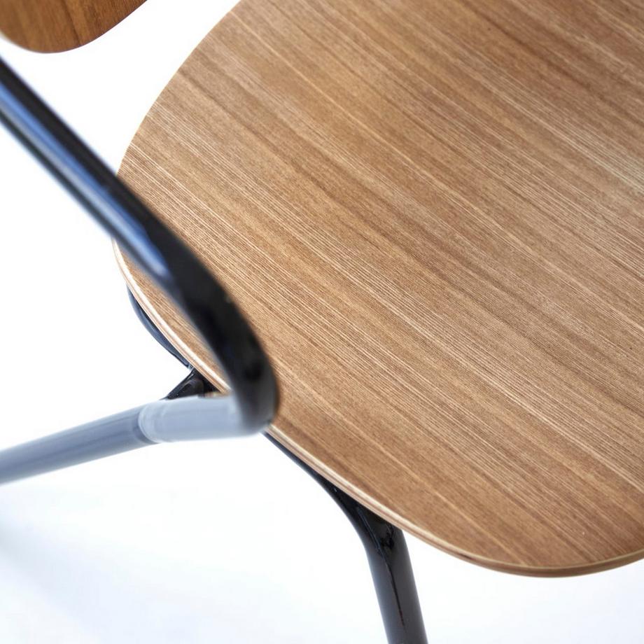 Tikamoon Chaise en frêne et métal Ada  