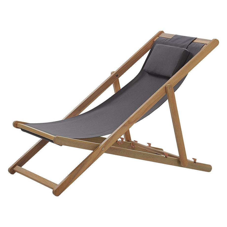 Beliani Sedia a sdraio pieghevole en Tessuto Classico AVELLINO  