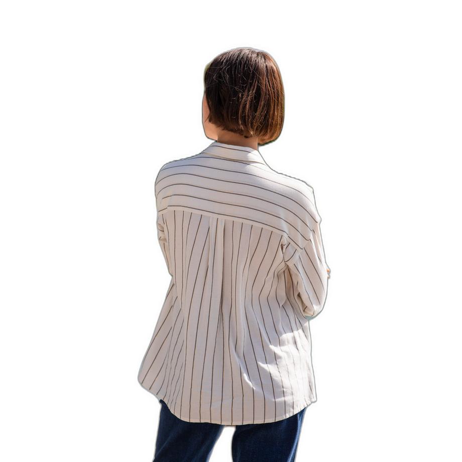 La Petite Etoile Saddie Chemisier Rayé Manches Longues  