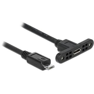 DeLock  85245 USB Kabel 0,25 m USB 2.0 Micro-USB B Schwarz 