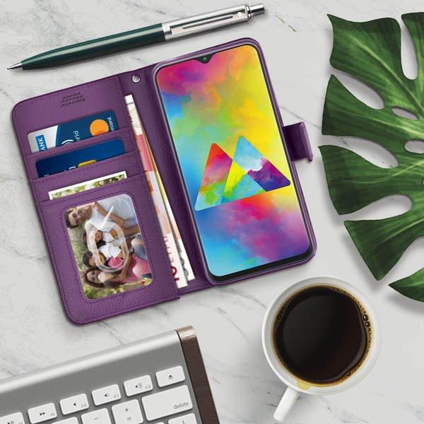 Avizar  Flip Bookcover Galaxy M20 Violett 