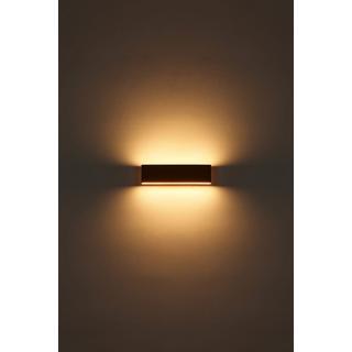 mutoni Applique murale Siegfried métal aspect bois LED  