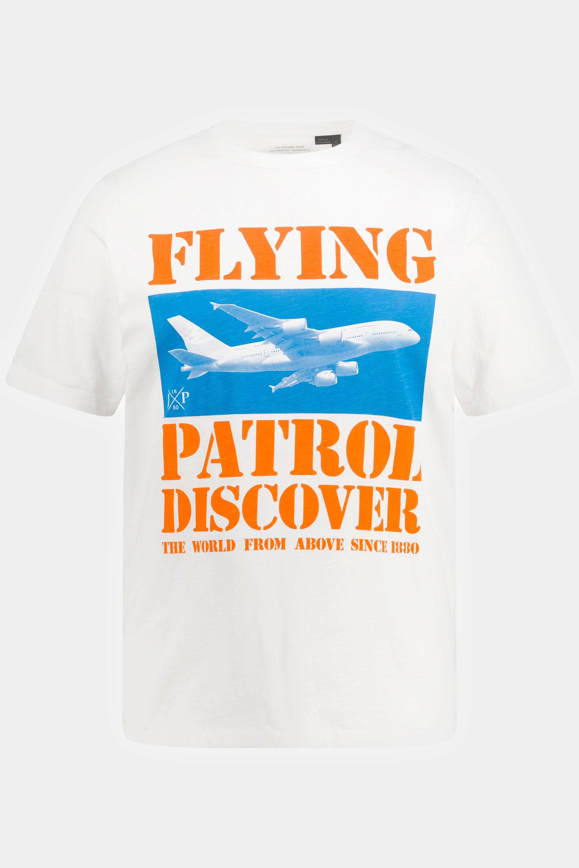 JP1880 Flying Patrol Print Halbarm T-Shirt Rundhals  
