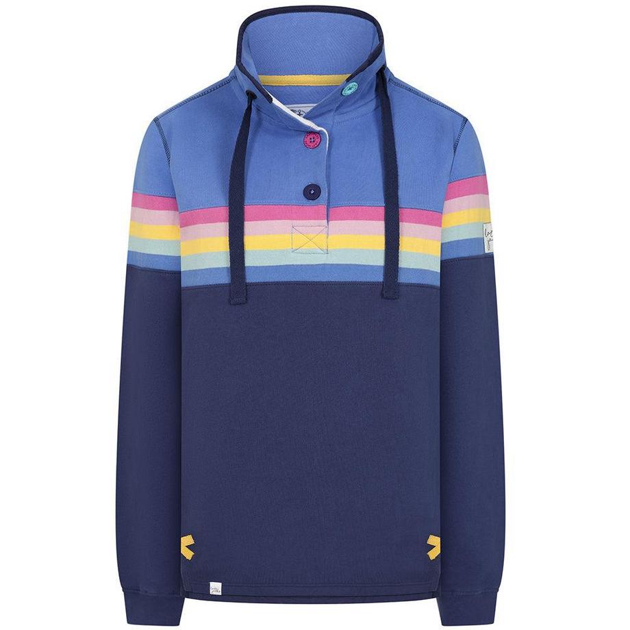 Sweatshirt  , Knopfhals