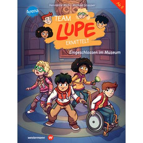 Team LUPE ermittelt (4). Eingeschlossen im Museum Wich, Henriette; Stapper, Michael (Illustrationen) Copertina rigida 