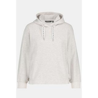 Ulla Popken  Hoodie, Fischgrat, Oversized, Langarm, Kapuzenshirt 