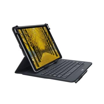 Universal Folio with integrated keyboard for 9-10 inch tablets Noir Bluetooth QWERTZ Suisse