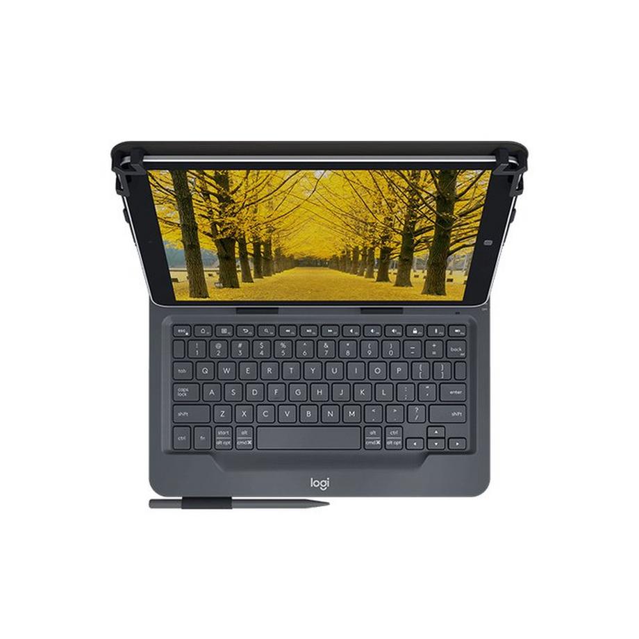 Logitech  Universal Folio with integrated keyboard for 9-10 inch tablets Schwarz Bluetooth QWERTZ Schweiz 