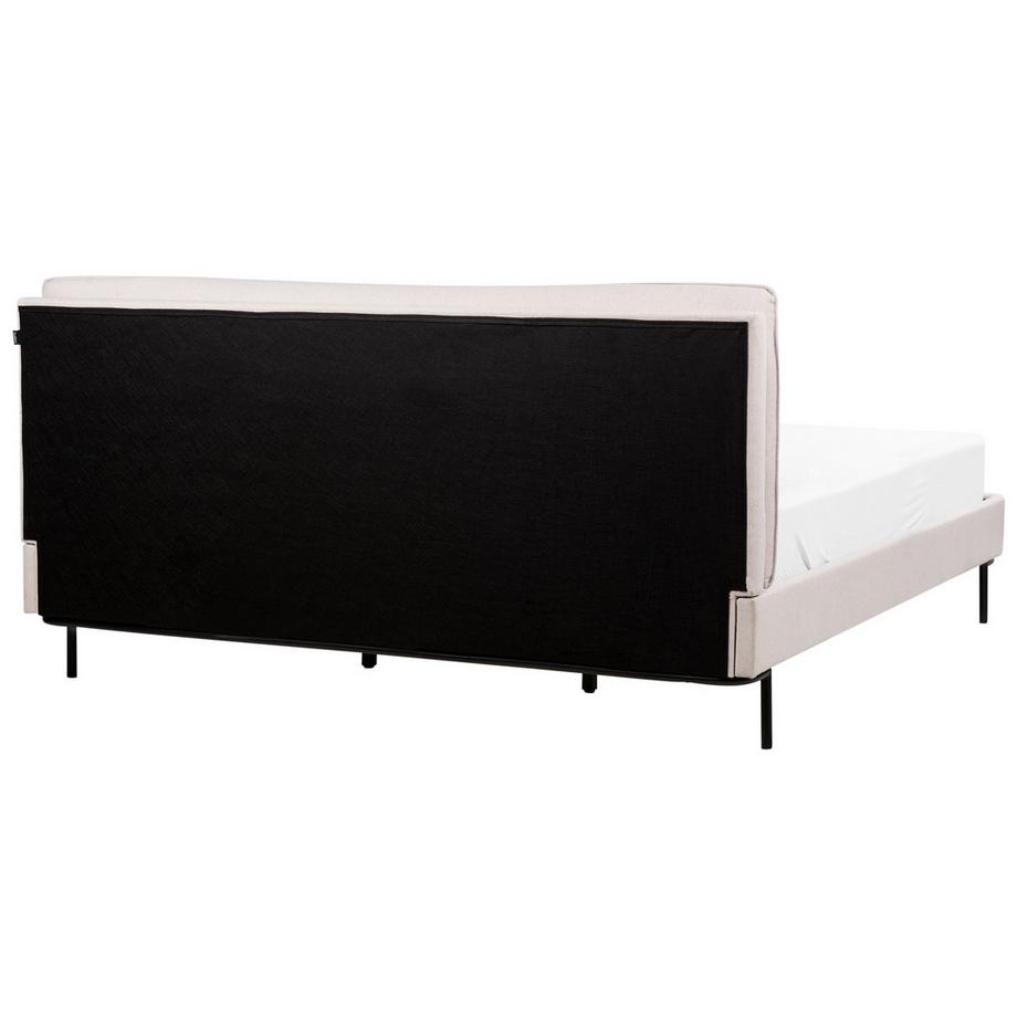 Beliani Bett mit Lattenrost aus Stoff  CORIO  