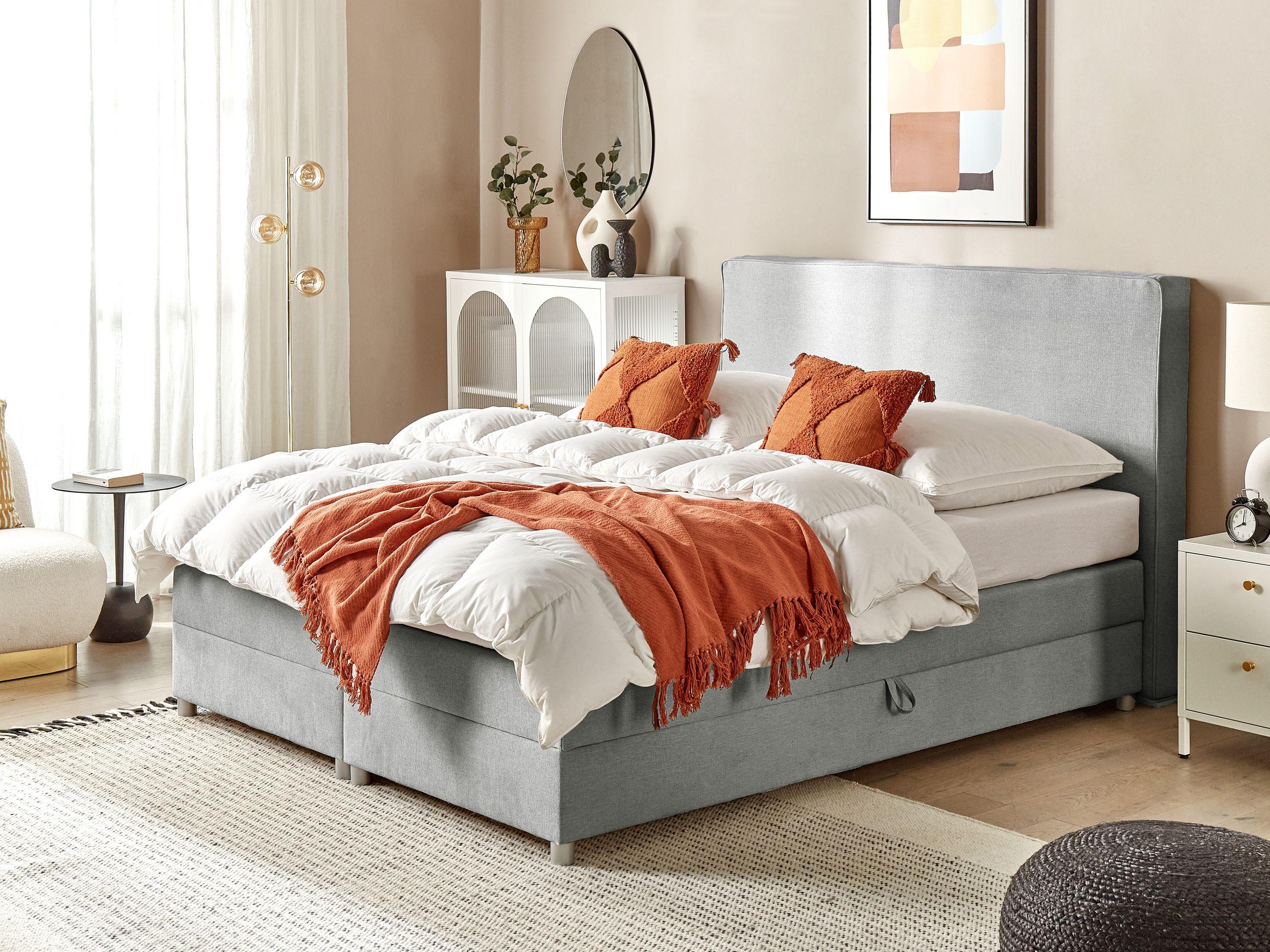 Beliani Boxspring Bett aus Polyester Modern MINISTER  