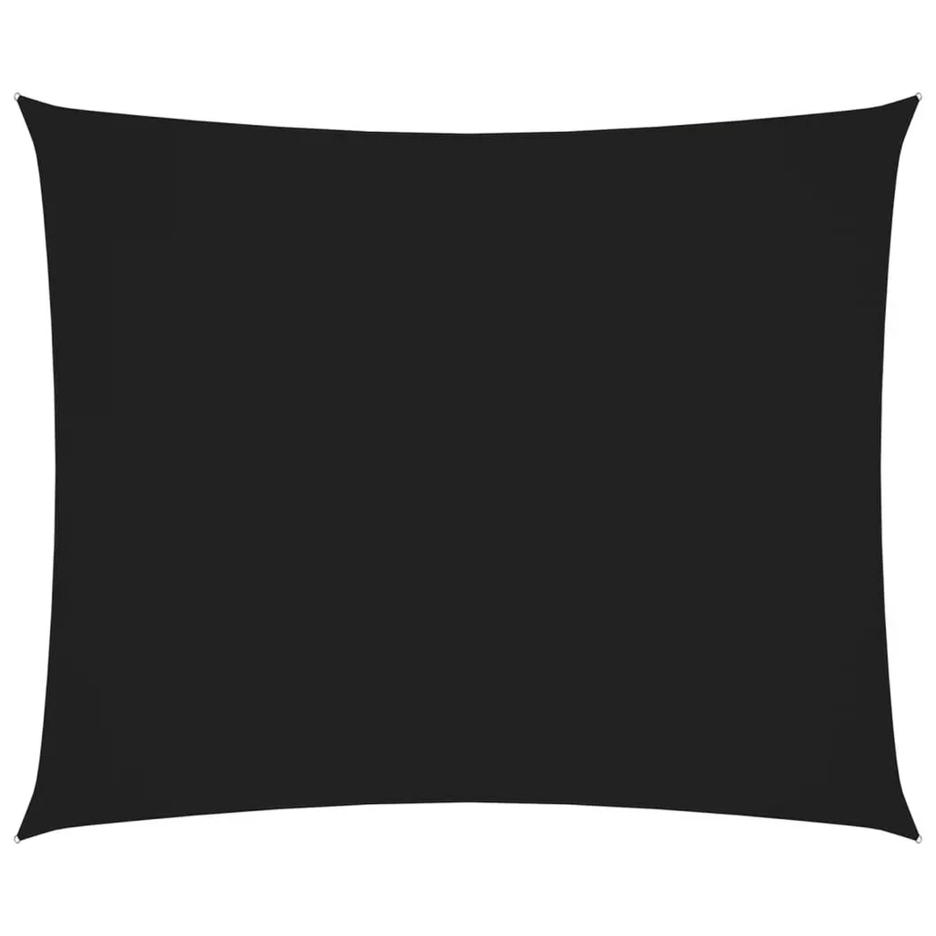 Parasole A Vela Oxford Rettangolare 3x4 M Nero - Vidaxl