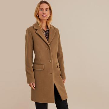 Manteau mi-long fermeture boutonnée