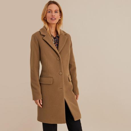 La Redoute Collections  Manteau mi-long fermeture boutonnée 