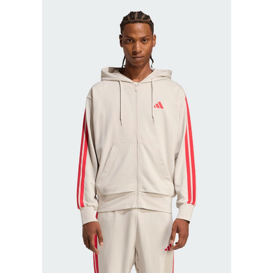adidas  Sweat à Capuche Three Stripes French Terry Fullzip Hoodie 