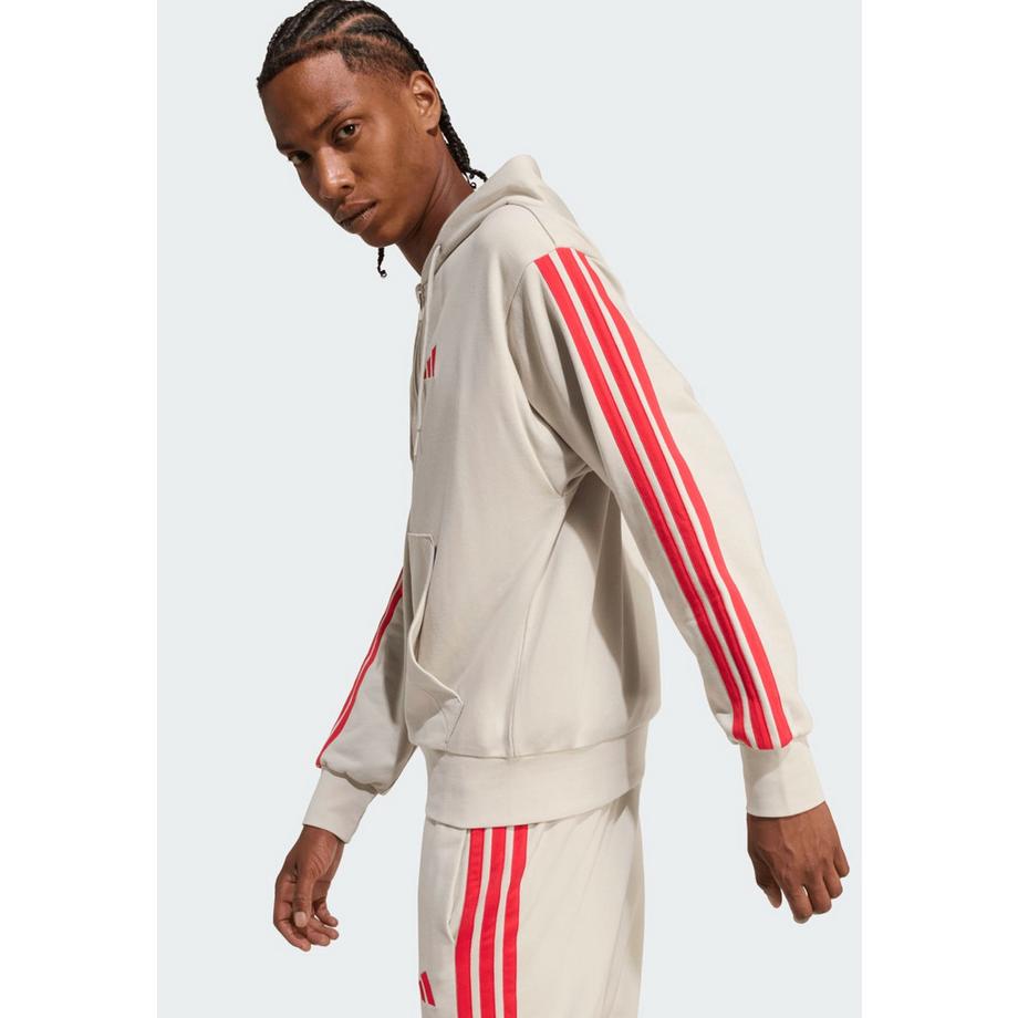 adidas  Sweat à Capuche Three Stripes French Terry Fullzip Hoodie 