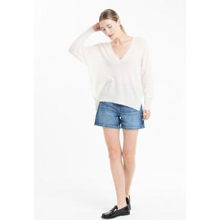 Studio Cashmere8 NAMI 23 V-Ausschnitt Gestreifter Pullover  