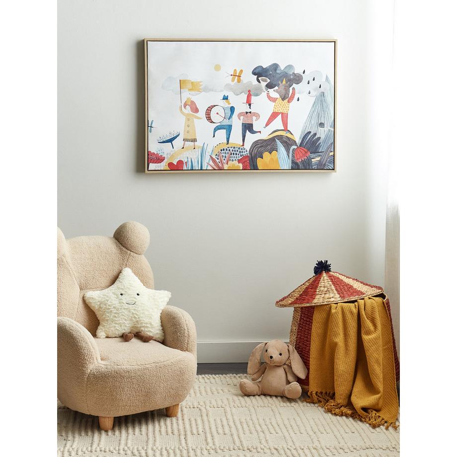 Beliani Imprimé sur toile en Tissu Moderne BIBBIENA  