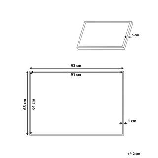 Beliani Stampa su tela en Tessuto Moderno BIBBIENA  