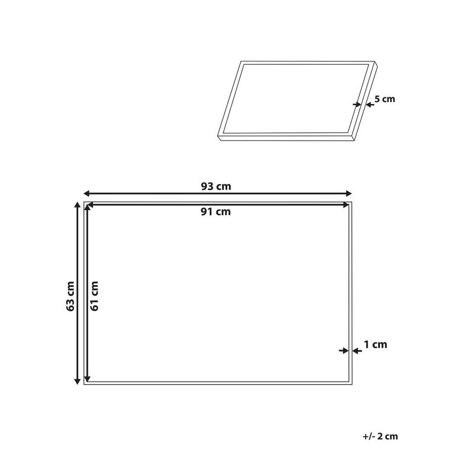 Beliani Imprimé sur toile en Tissu Moderne BIBBIENA  