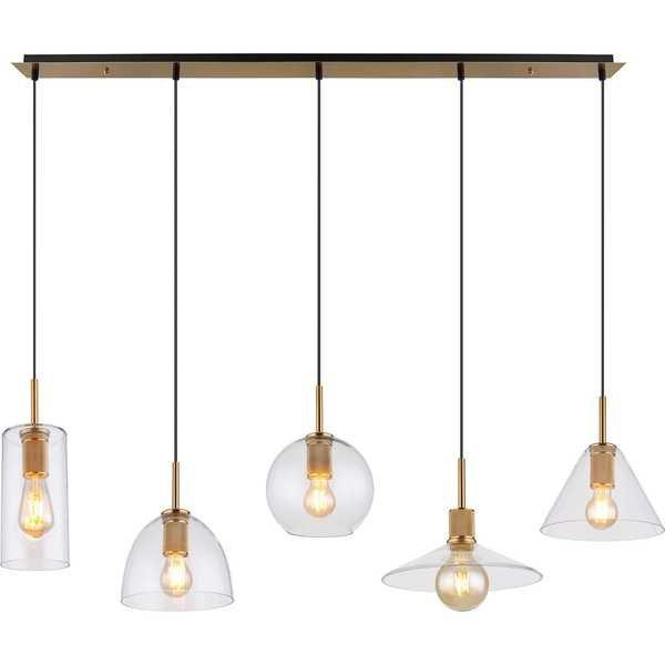 mutoni Hängeleuchte Adara messing matt 5xE27  