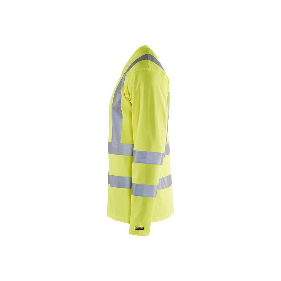 Blaklader T-shirt Maniche Lunghe Alta Visibilità Scollo V Anti-UV  