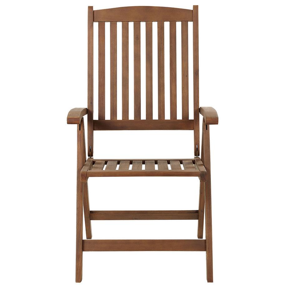 Beliani Bistro Set aus Akazienholz  AMANTEA  