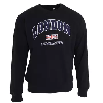 Sweatshirt mit Aufschrift London England und UnionJackDesign