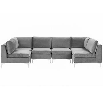 U-förmiges Sofa aus Samtstoff Modern EVJA