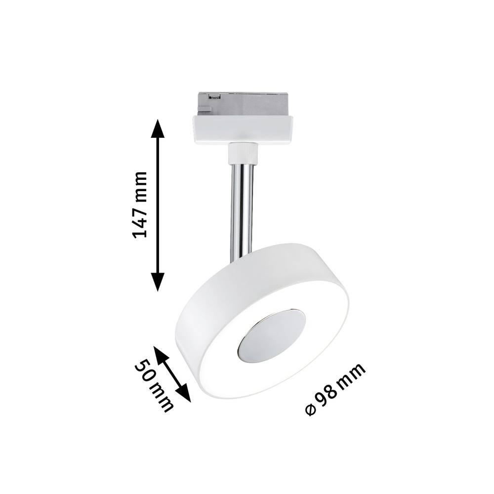 Paulmann Circle Hochvolt-Schienensystem-Leuchte URail LED fest eingebaut 5 W LED Weiß  