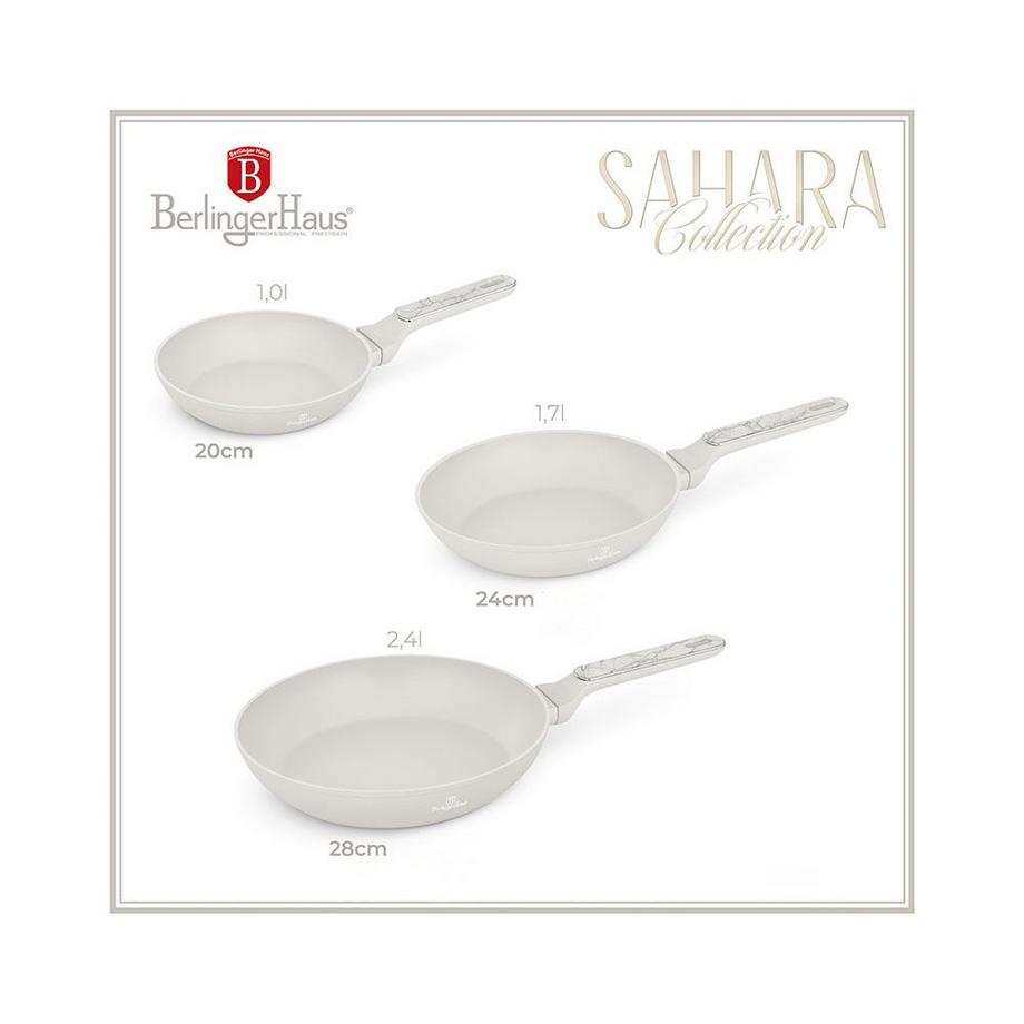 Berlinger Set de 3 poêles à frire Sahara Collection  