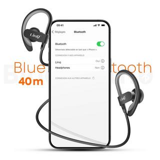 Avizar  Écouteurs Bluetooth LinQ, Tour de cou 