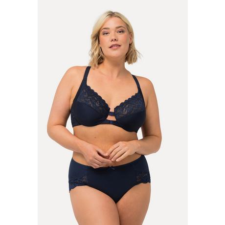 Ulla Popken  Soutien-gorge à armatures, dentelle et double fermeture - bonnet C-D 