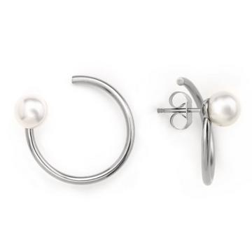 Looping silberfarben poliert