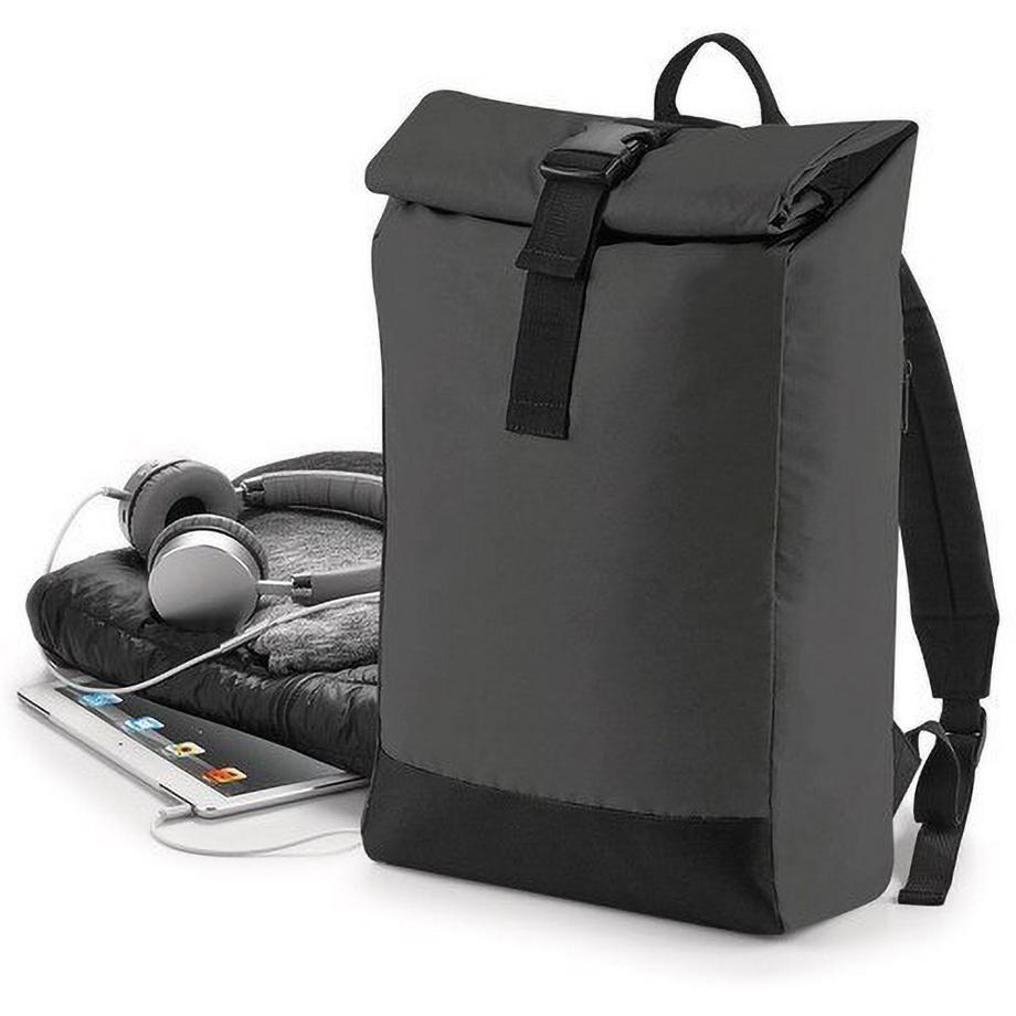 Bagbase Reflektierender Roll Top Rucksack  
