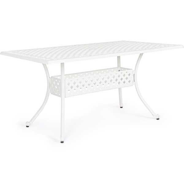 mutoni Table de jardin Ivrea 160x90 blanc  