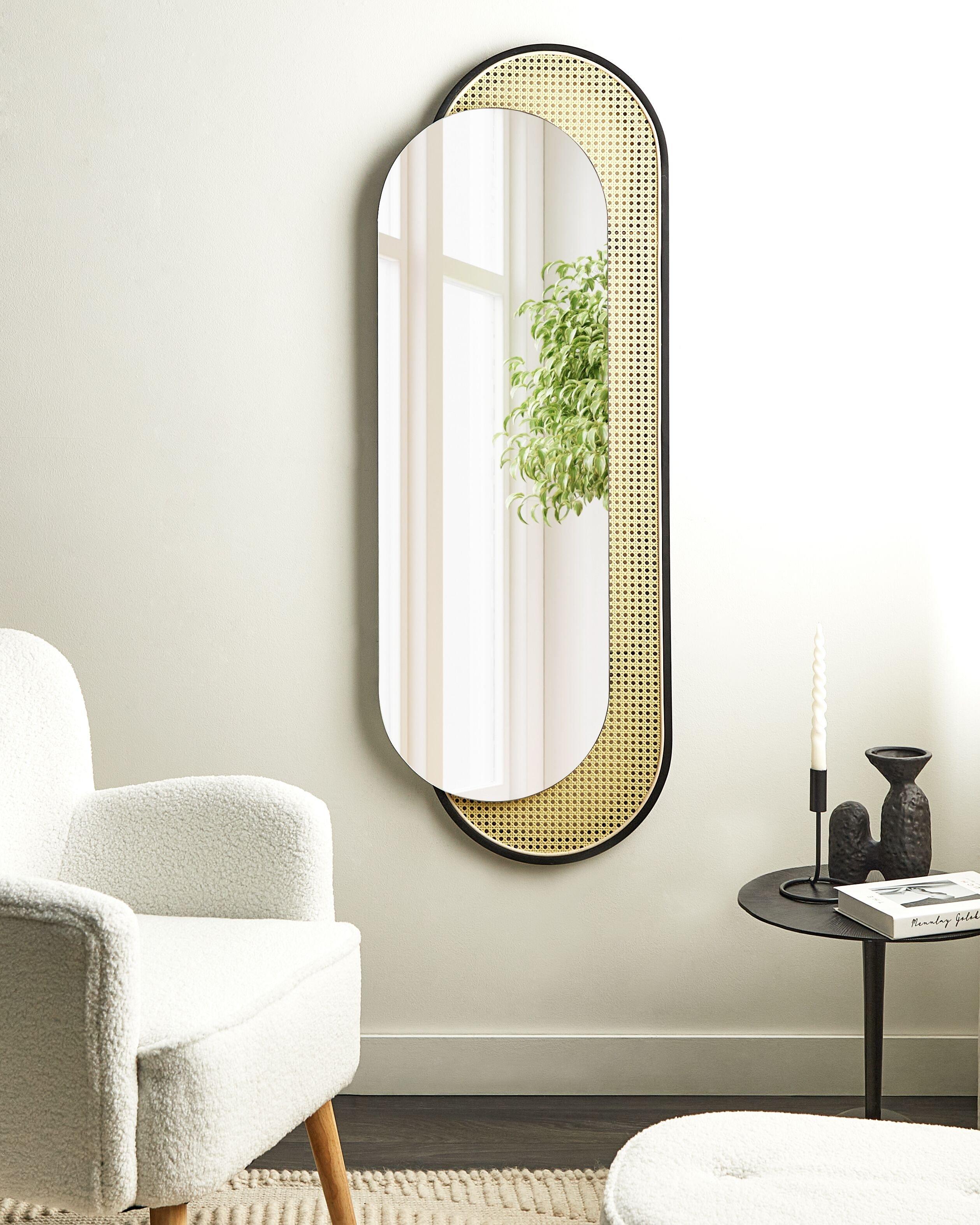 Beliani Miroir en Polyrotin Boho CREIL  