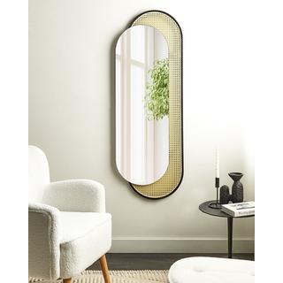 Beliani Miroir en Polyrotin Boho CREIL  