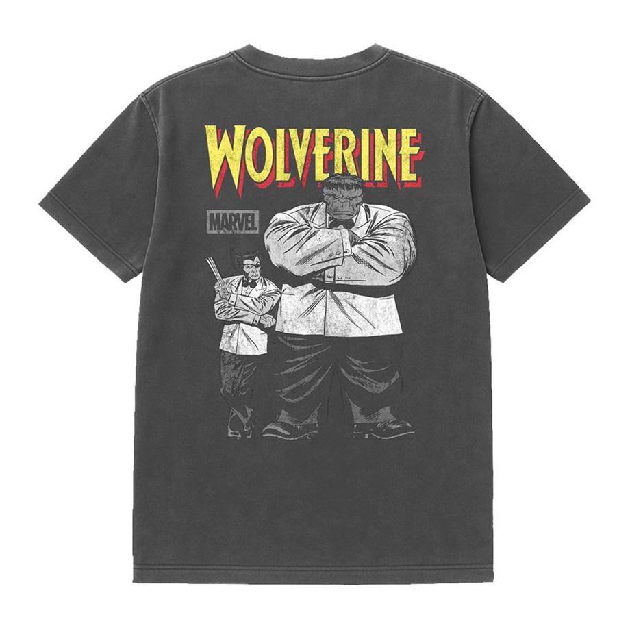 Wolverine T-Shirt Madripoor avec Motif au Dos et Lavage Vintage  