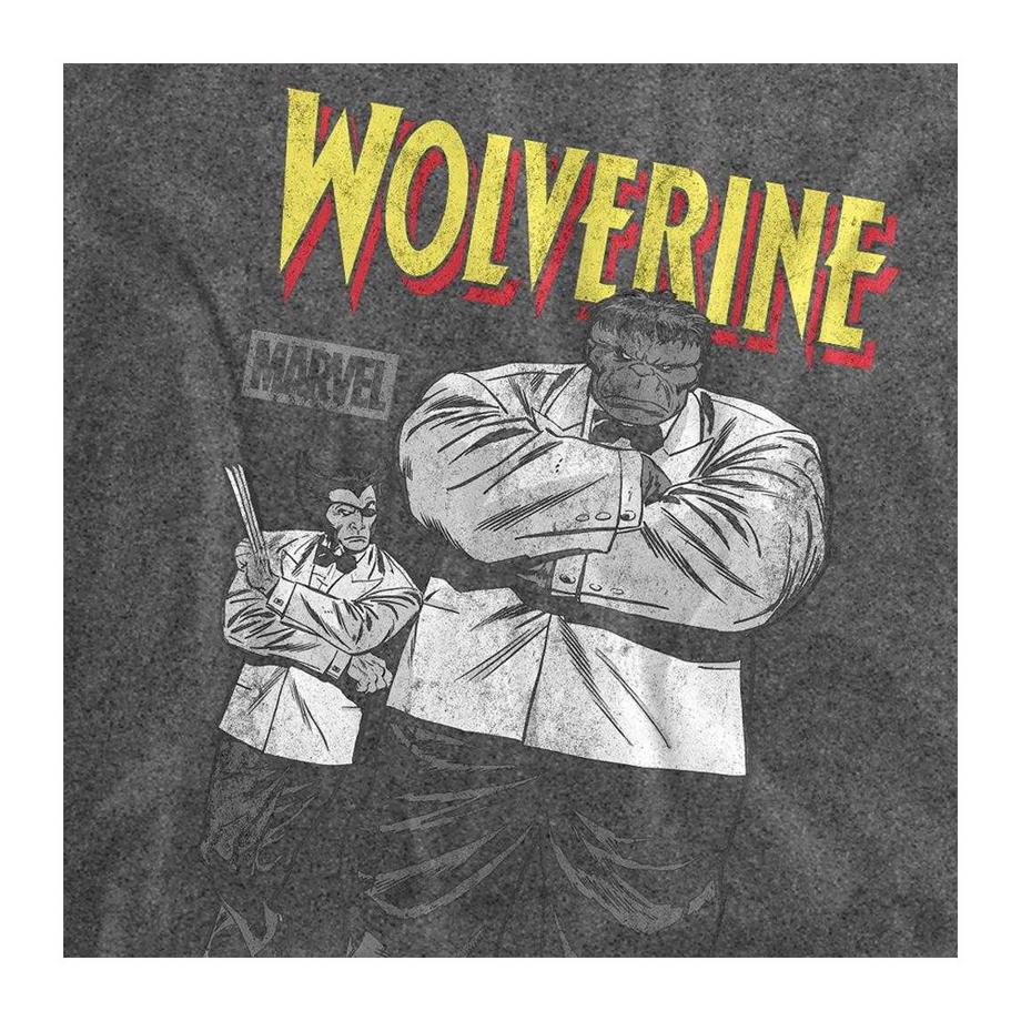 Wolverine T-Shirt Madripoor avec Motif au Dos et Lavage Vintage  