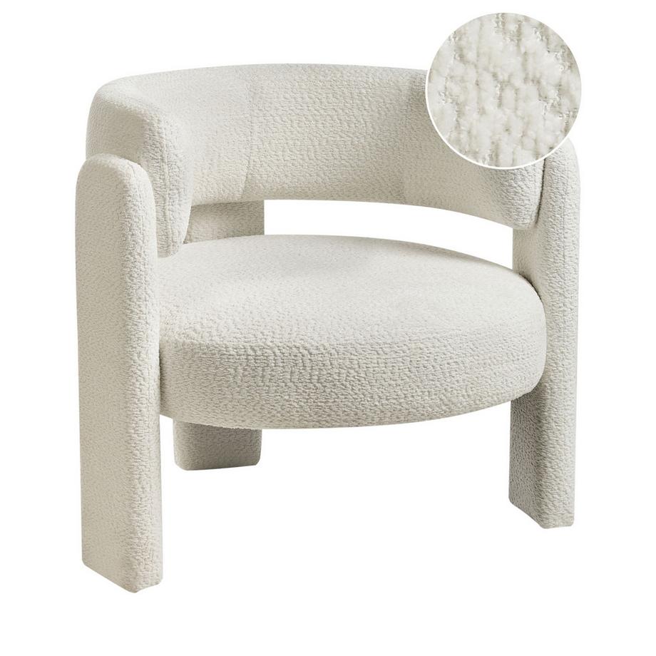 Sessel aus Chenillegewebe Minimalistisch BUREA