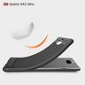 Cover-Discount  Sony Xperia 10 Plus- Silikon Gummi Case Metall Carbon Look 