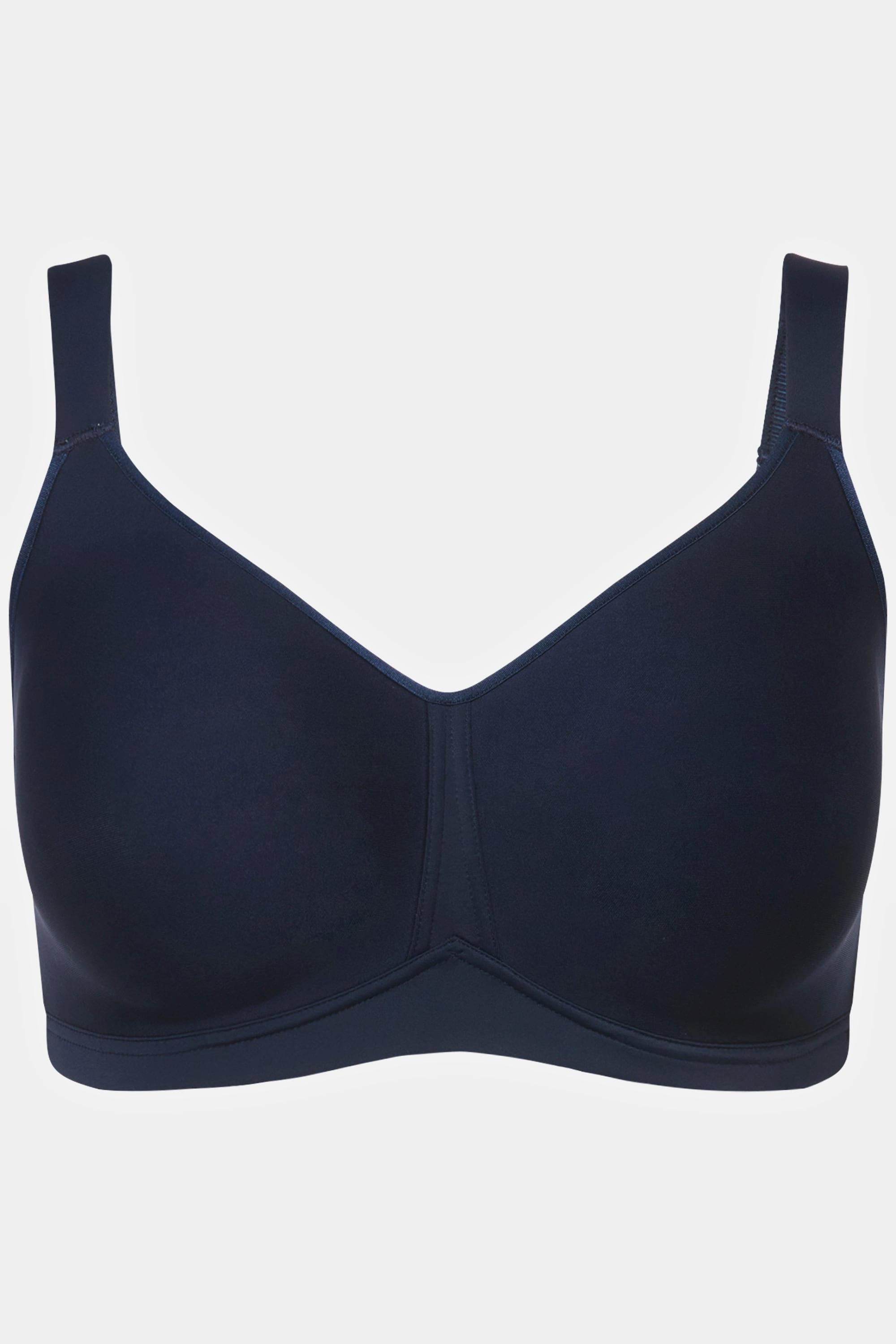 Ulla Popken  Reggiseno in microfibra senza ferretto con coppe in Spacer e coppa C-E 