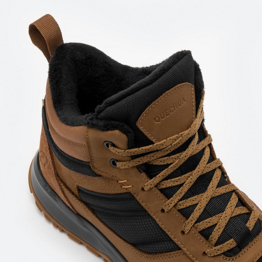 QUECHUA  Chaussures de randonnée homme montantes chaudes cuir 