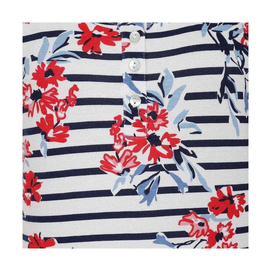 Lazy Jacks Top sans manches à fleurs et rayures  