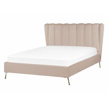 Letto con rete a doghe en Velluto Moderno MIRIBEL