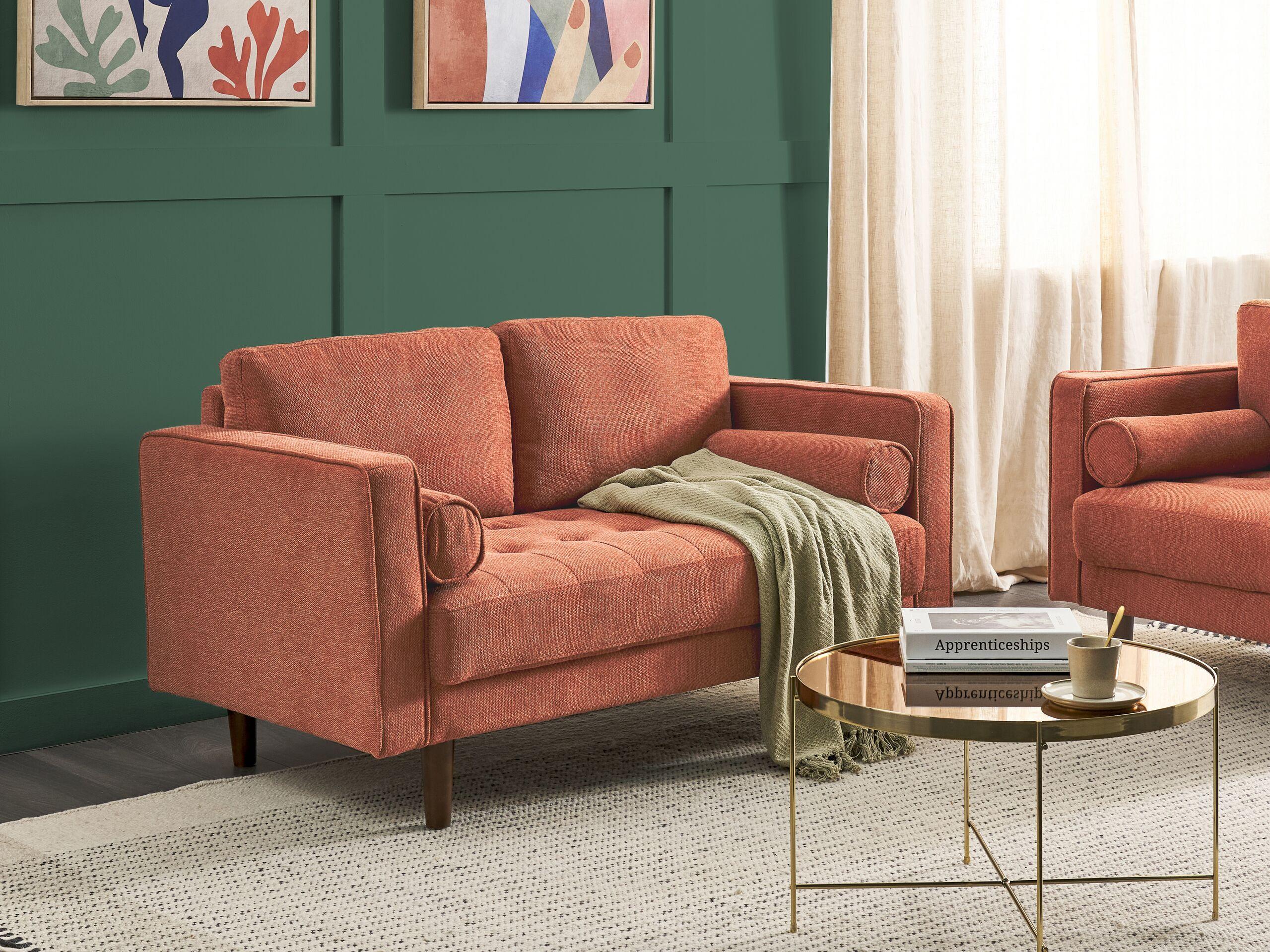 Beliani 2 Sitzer Sofa aus Polyester Retro NURMO  