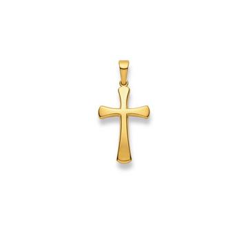 Pendentif croix en or jaune 750, 28x14mm