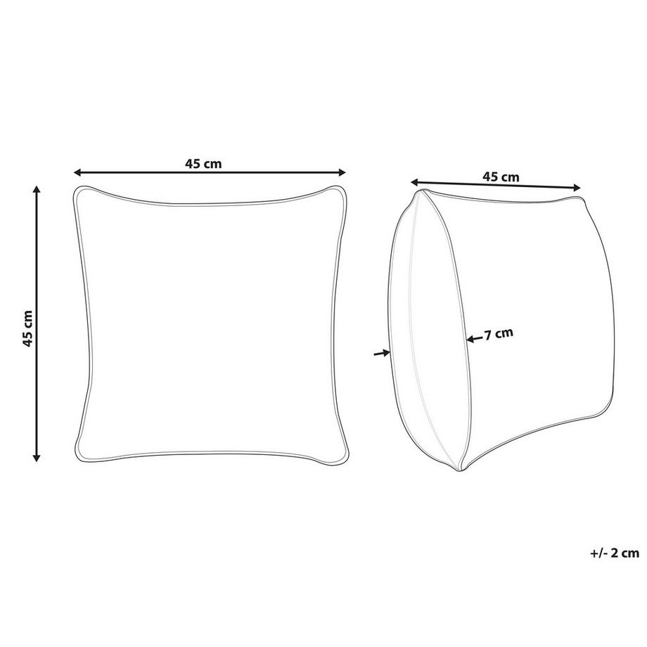 Beliani Dekokissen aus Baumwolle Retro DORSTENIA  