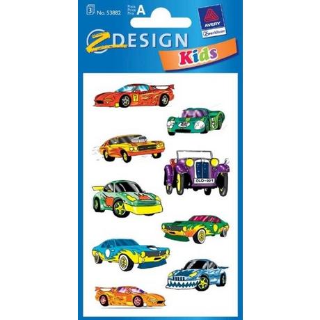 Z-DESIGN Z-DESIGN Sticker Kids 53882 Autos 3 Stück  